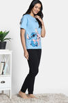 Zivame 2 Mile Fashion Knit Cotton Loungewear Set - Black Beauty — thumbnail 3